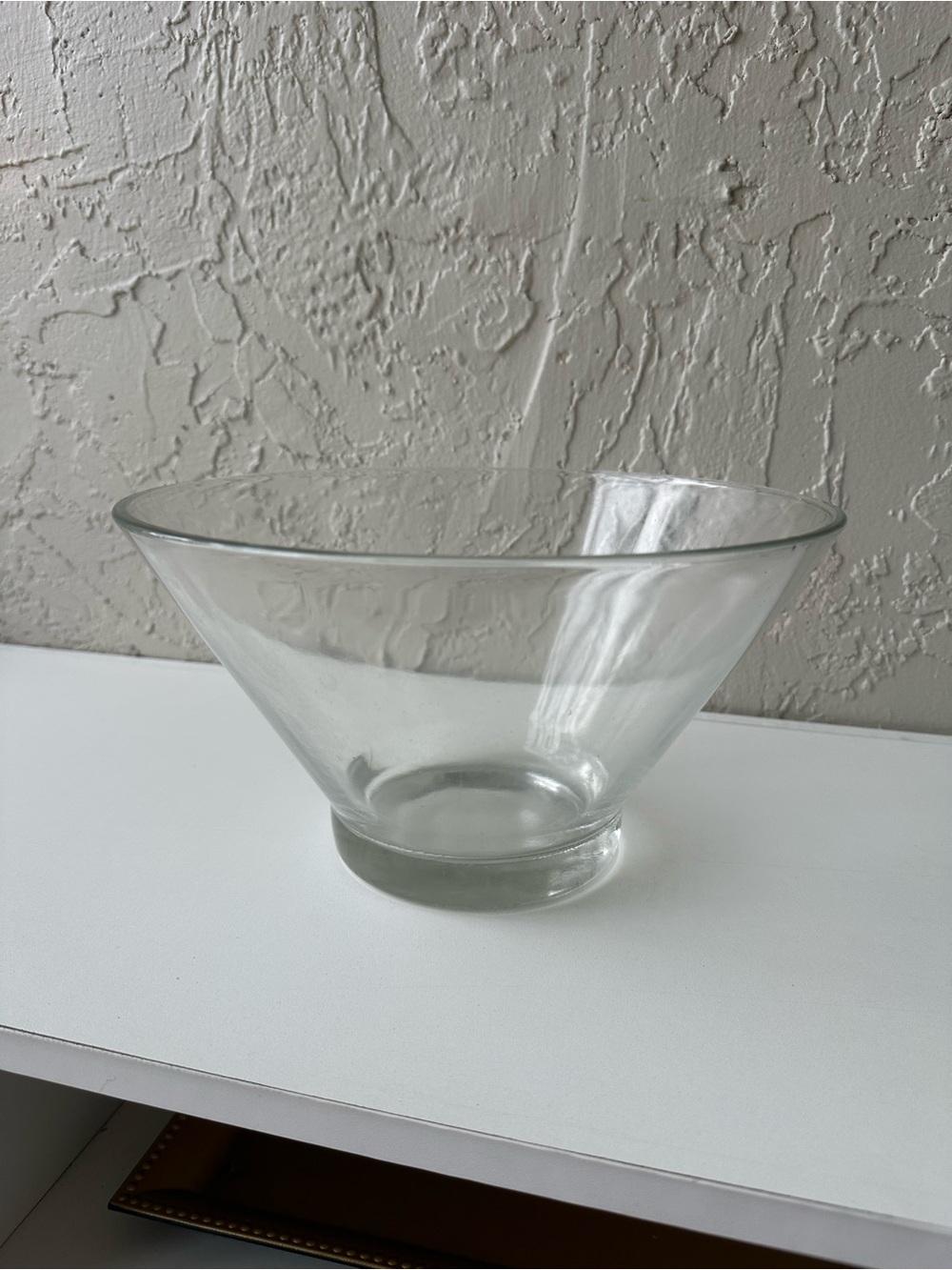Clear Glass Decorative Bowl Vase